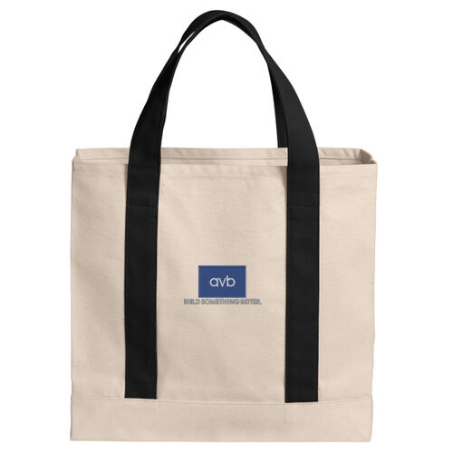 Cotton Canvas Two Tone Tote Thumbnail