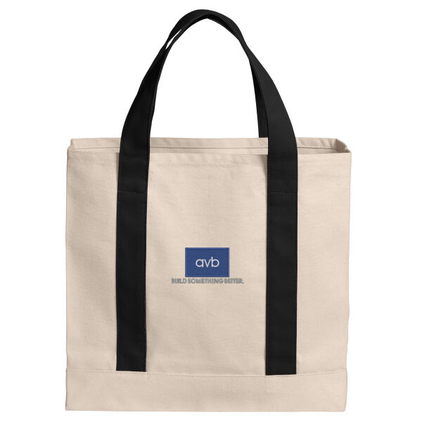 Cotton Canvas Two Tone Tote Thumbnail