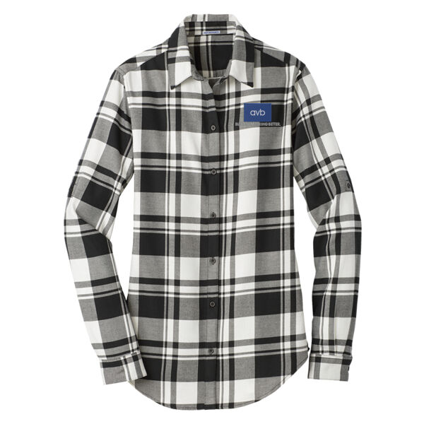 Port Authority® Women's Plaid Flannel Tunic Thumbnail