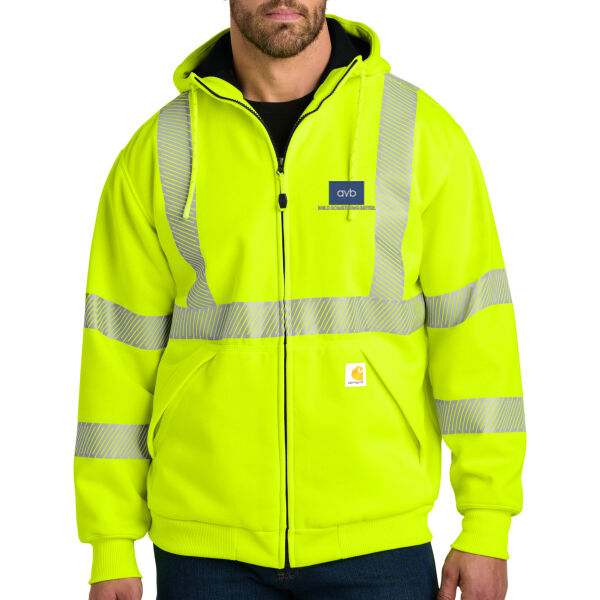 Carhartt® ANSI 107 Class 3 Lined Full-Zip Sweatshirt Thumbnail